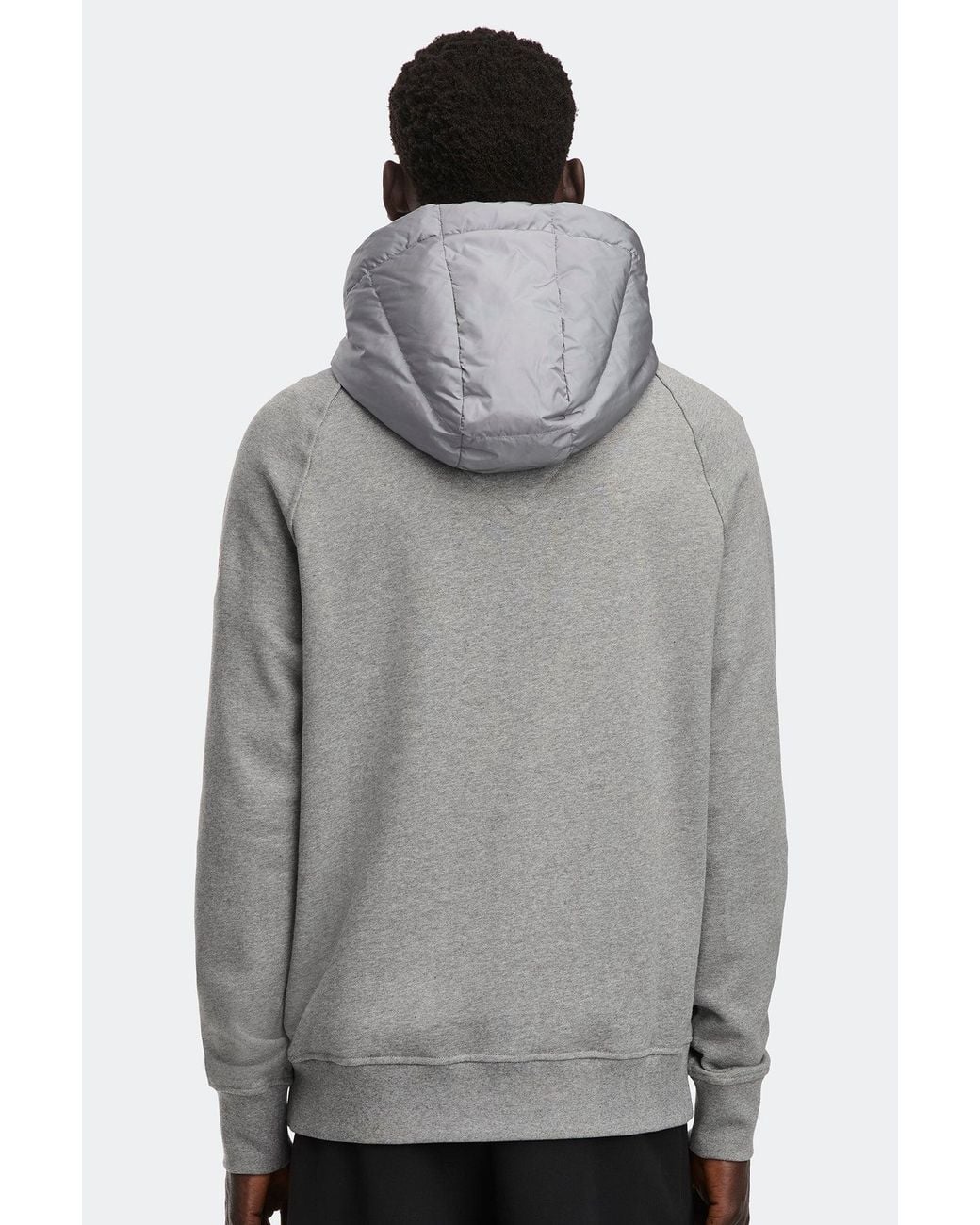 Canada Goose Gray Hybridge Huron Full Zip Hoodie for men