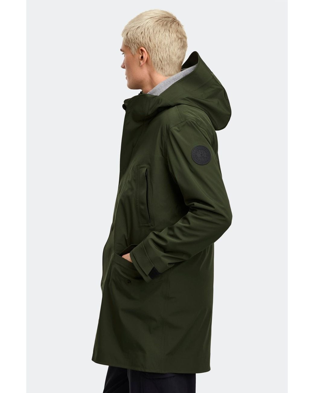Canada Goose Green Barclay Rain Jacket Disc for men