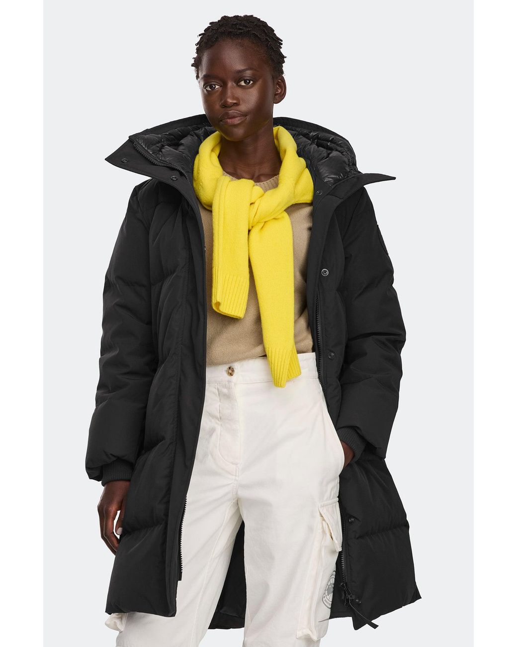 Canada Goose White Louise Parka Tonal Disc