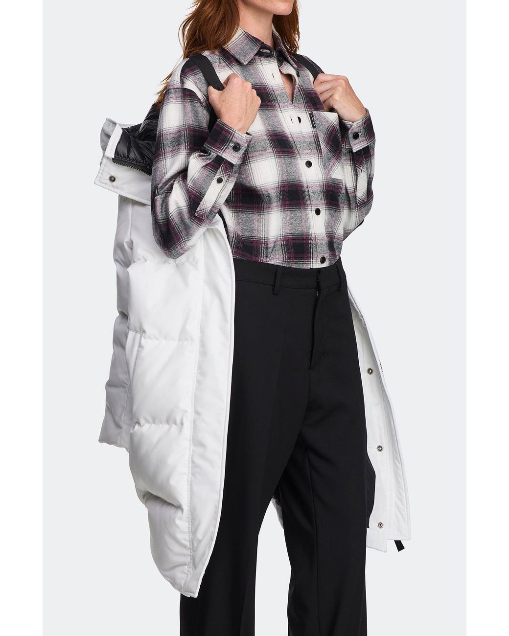 Canada Goose White Louise Parka Disc