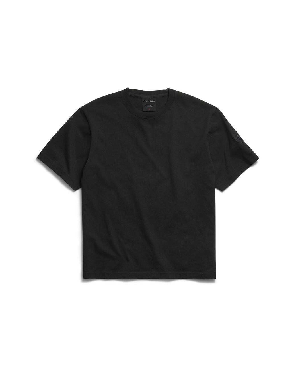 Canada Goose Black Novo T-Shirt Tonal Disc for men