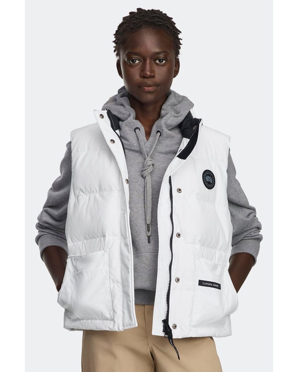 Canada Goose White Legacy Freestyle Vest Disc