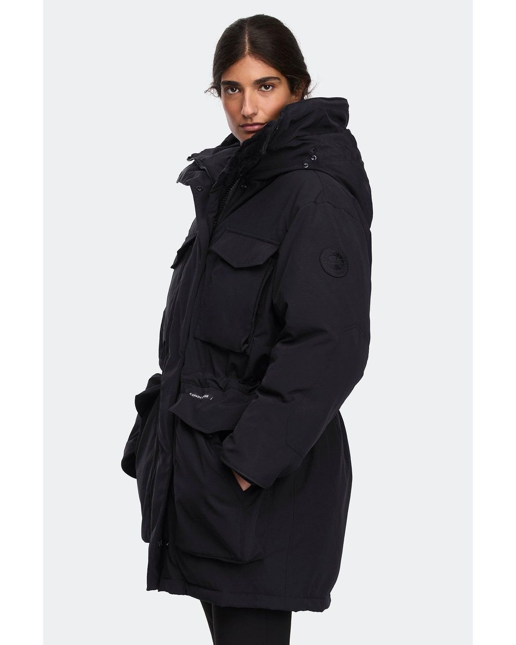 Canada Goose Black Erie Parka Tonal Disc