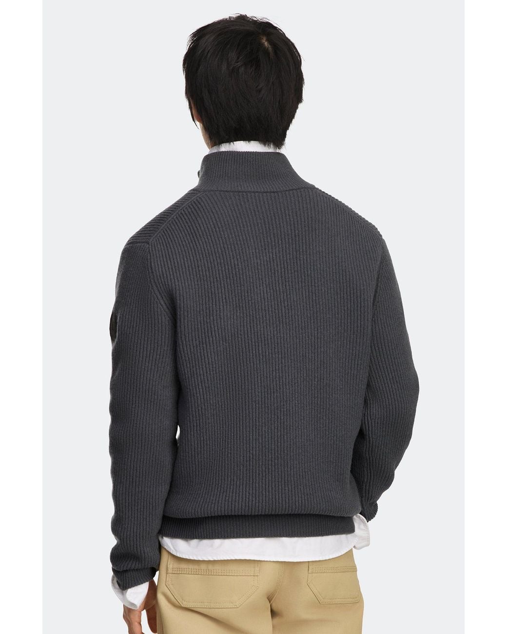 Canada Goose Black Mckinney Knit Quarter Zip for men