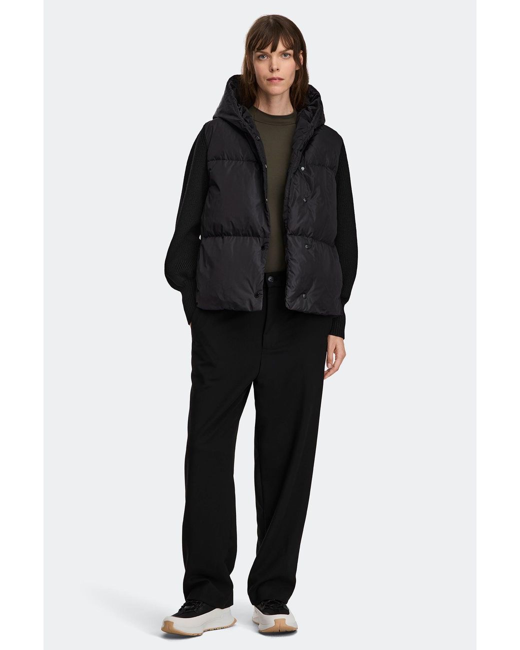 Canada Goose Black Hybridge Astoria Knit Hoodie