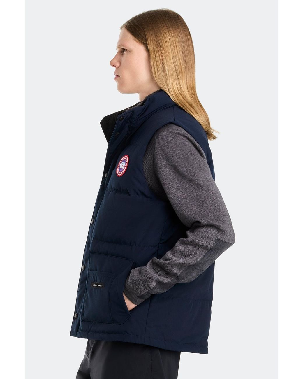 Canada Goose Blue Freestyle Crew Vest for men
