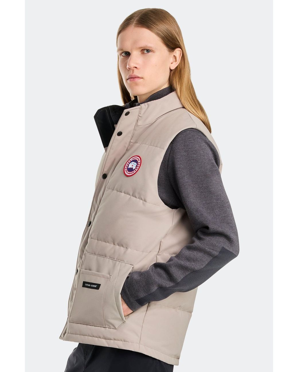 Canada Goose Natural Freestyle Crew Vest for men