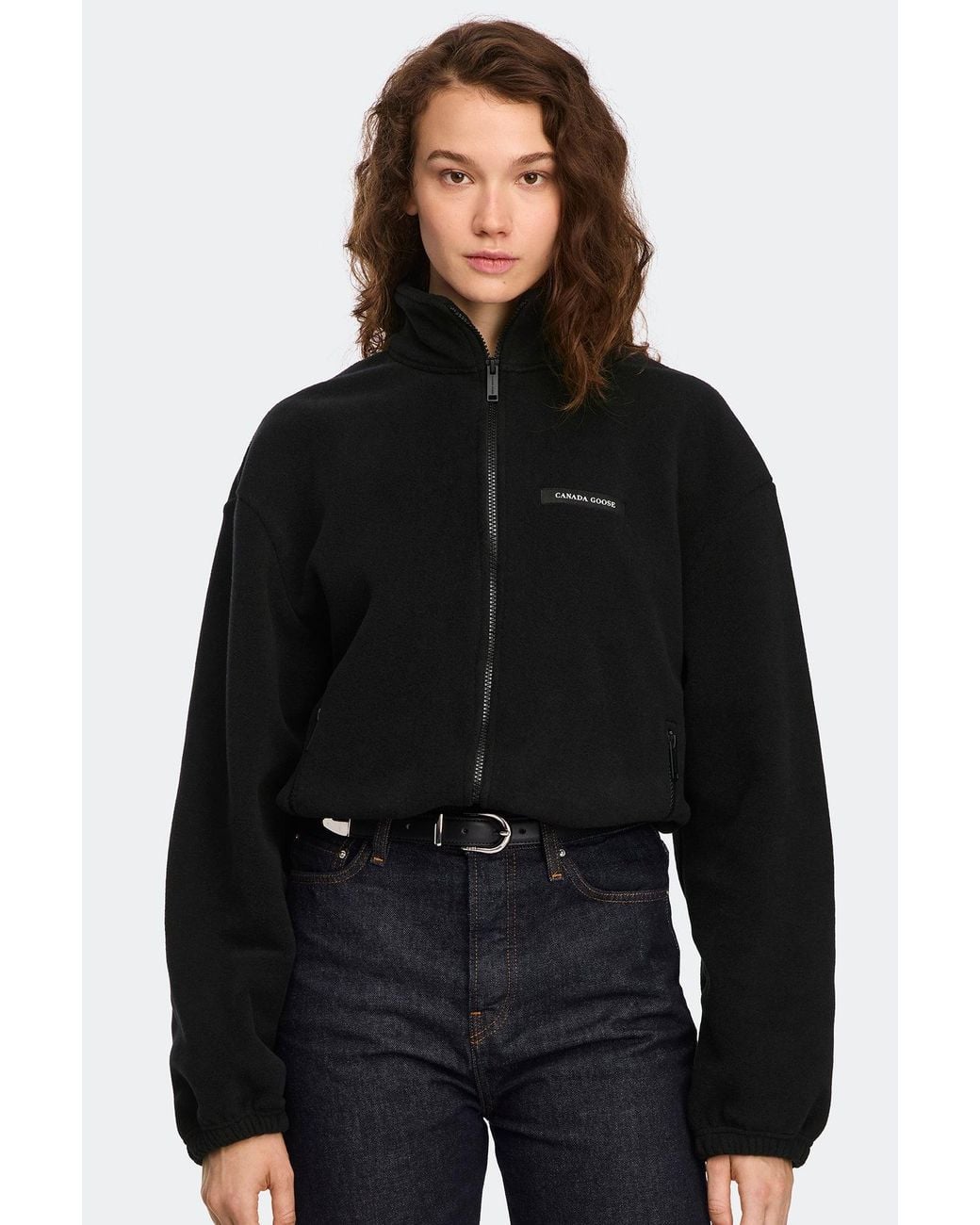 Canada Goose Black Tayen Fleece Jacket