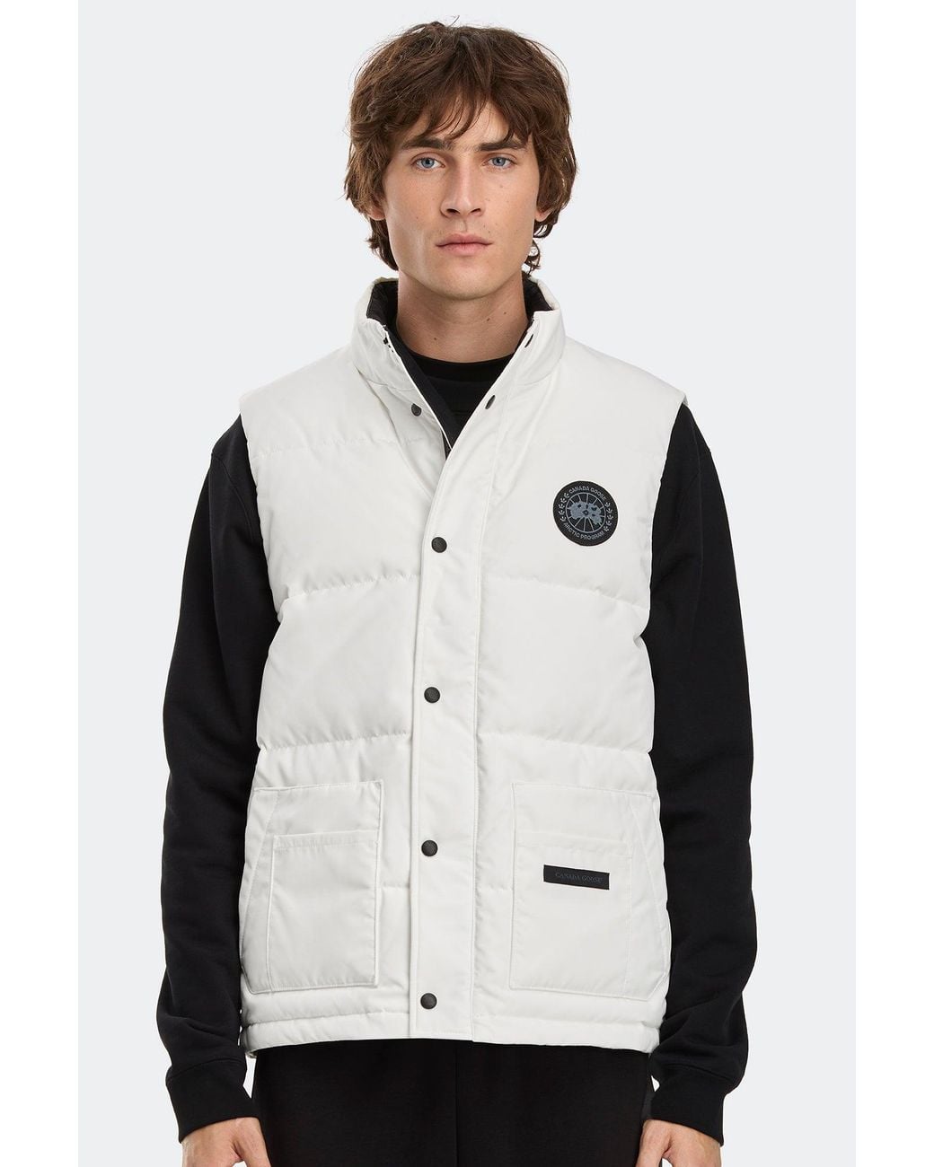 Canada Goose Black Freestyle Crew Vest Disc for men
