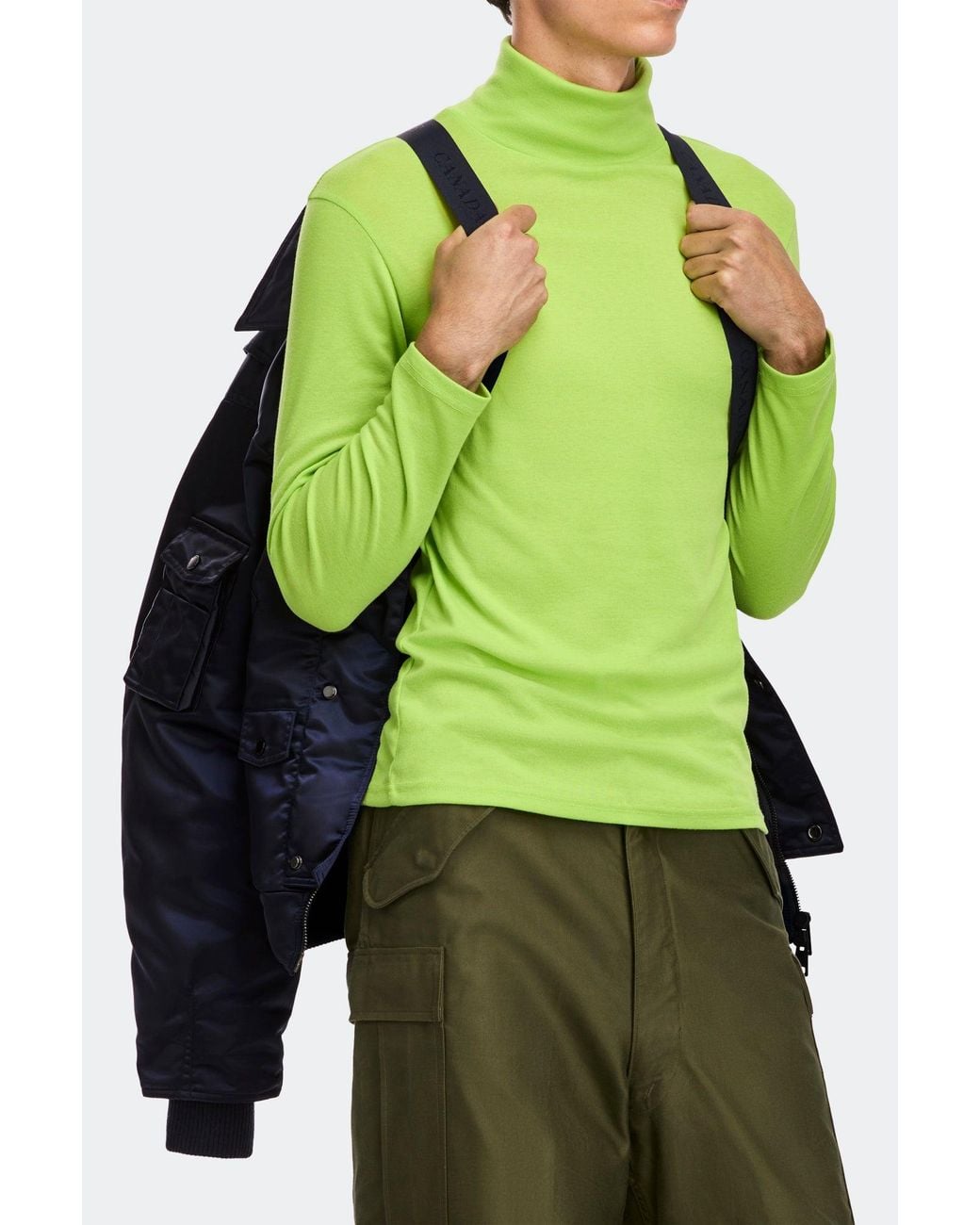 Canada Goose Black Seguin Aviator Bomber for men
