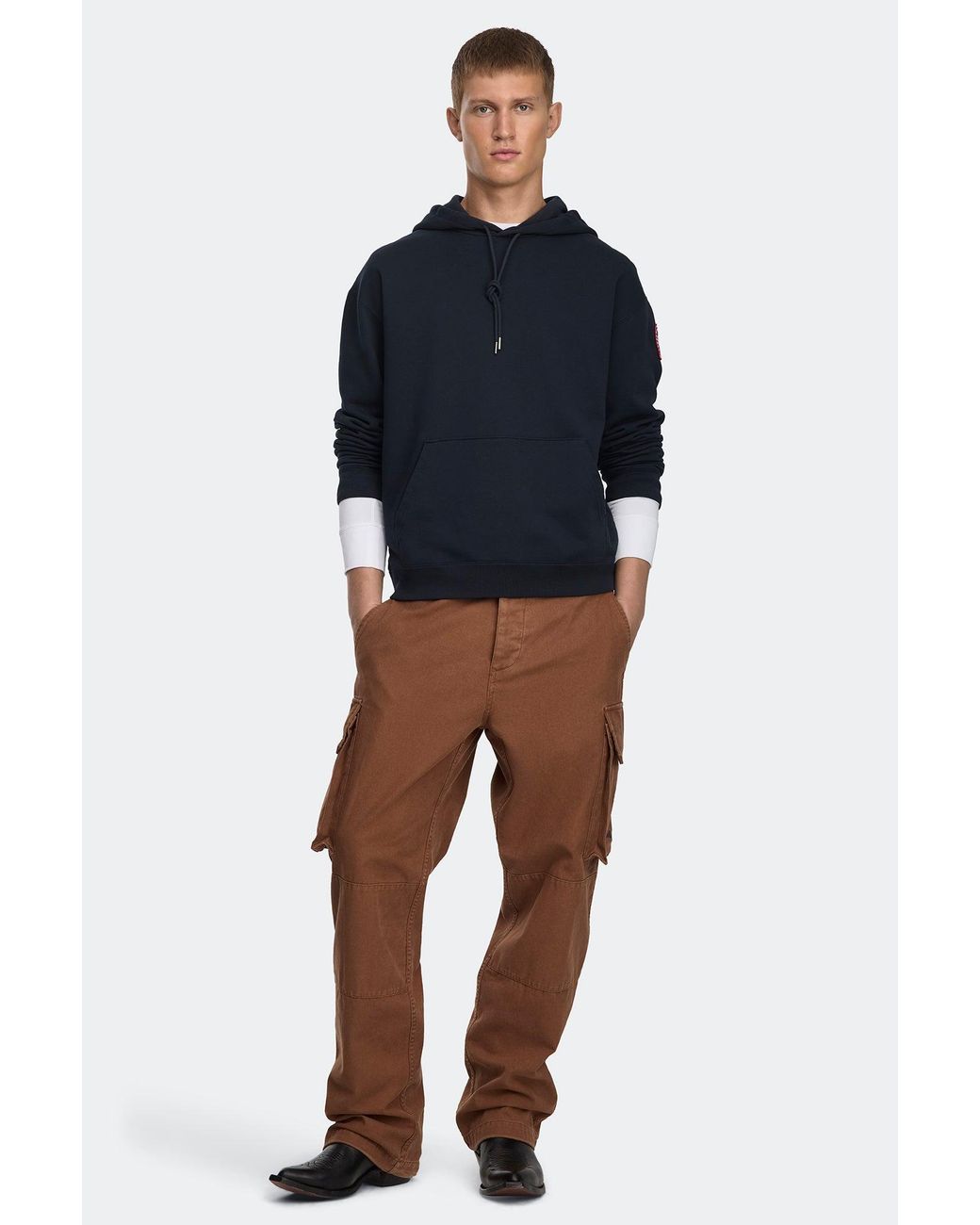 Canada Goose Blue Rove Relaxed Hoodie for men