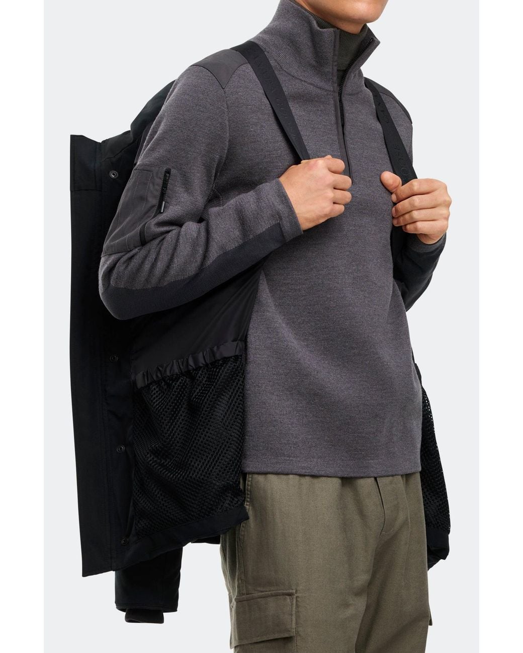 Canada Goose Black Wyndham Parka for men