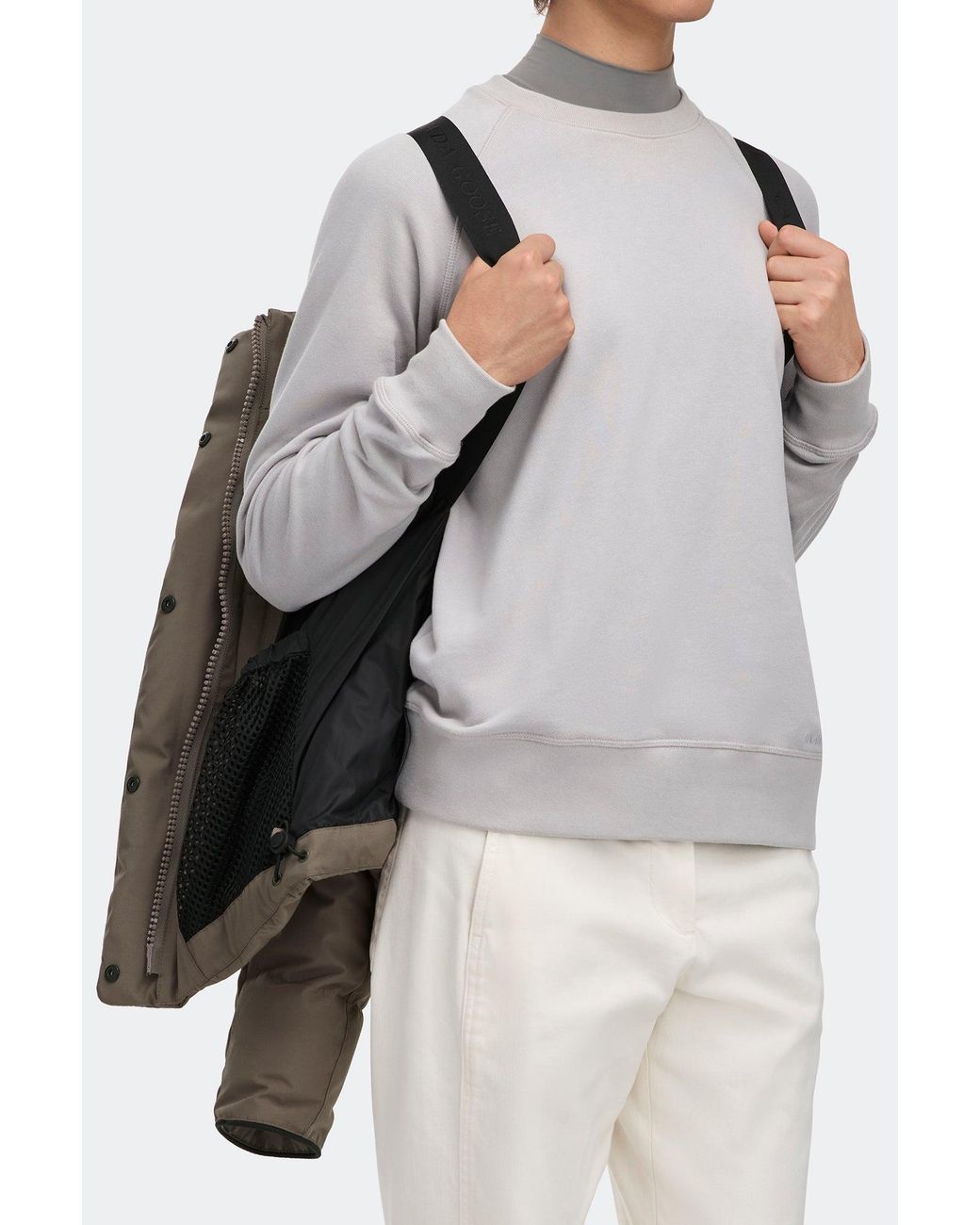 Canada Goose Brown Grandview Cropped Jacket Tonal Disc