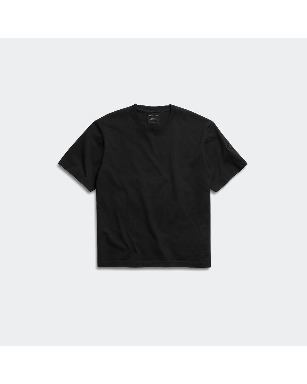 Canada Goose Black Novo T-Shirt Tonal Disc for men