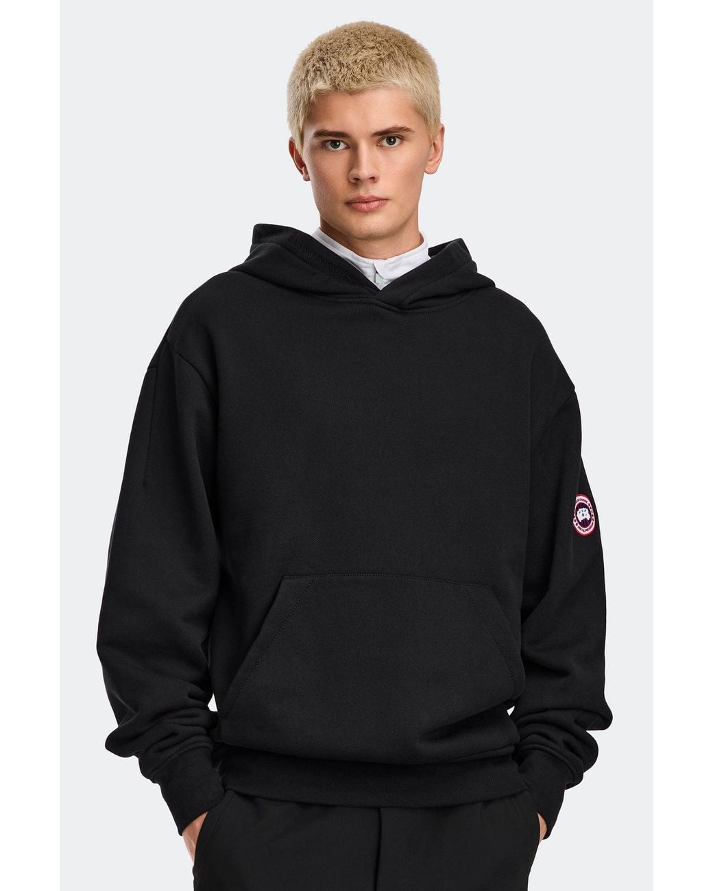 Canada Goose Black Tobermory Heavyweight Hoodie for men