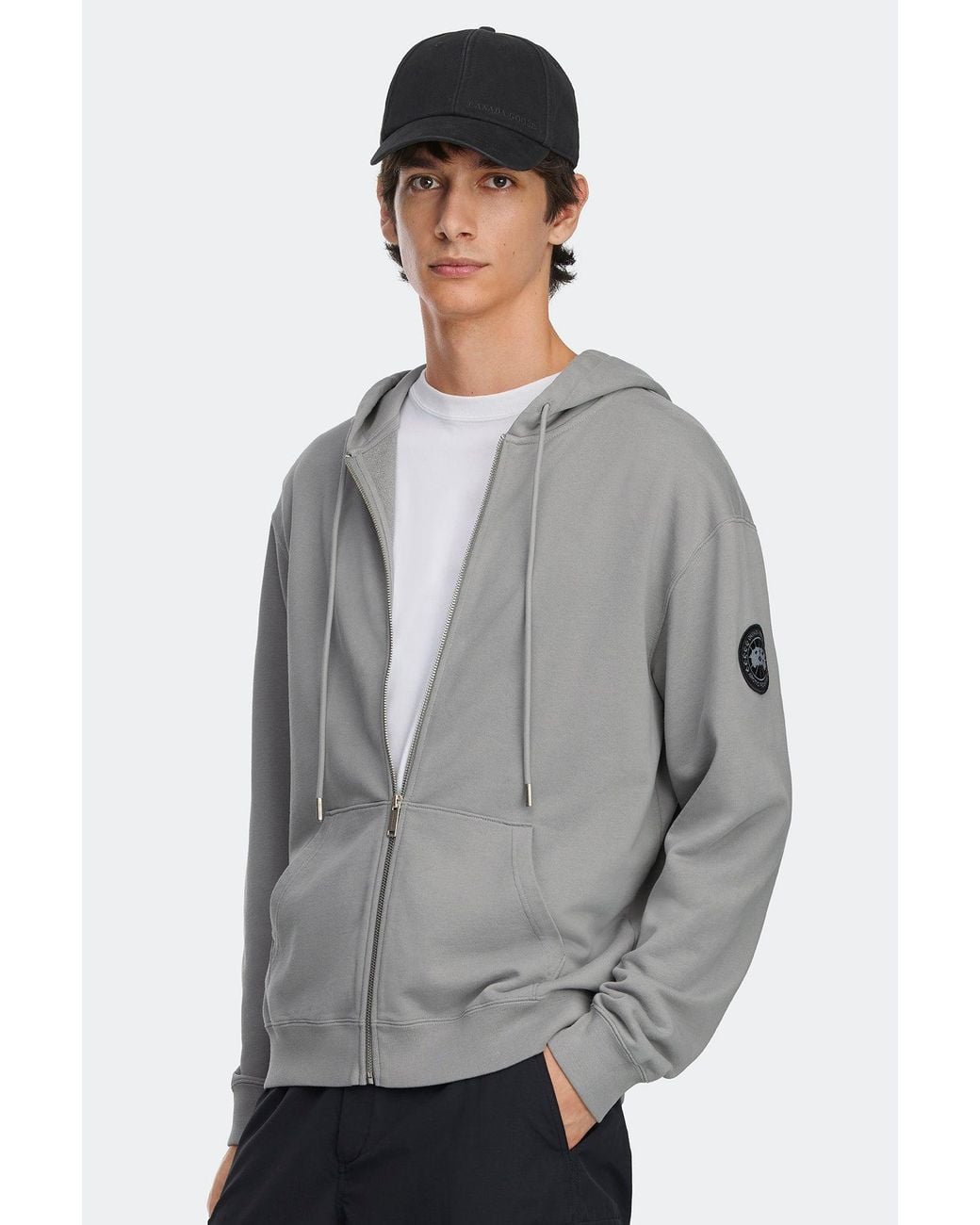 Canada Goose Gray Loon Full Zip Hoodie Disc for men
