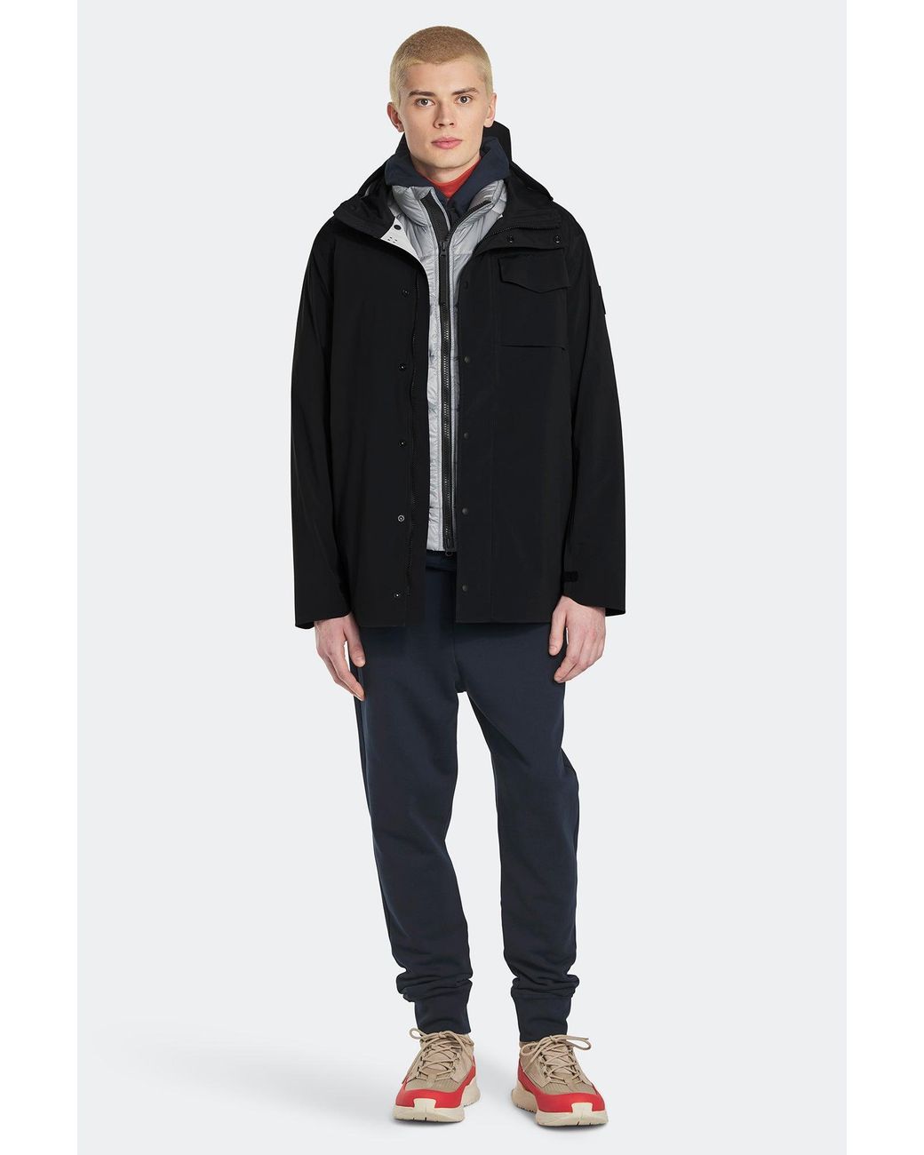 Canada Goose Black Nanaimo Rain Jacket Disc for men