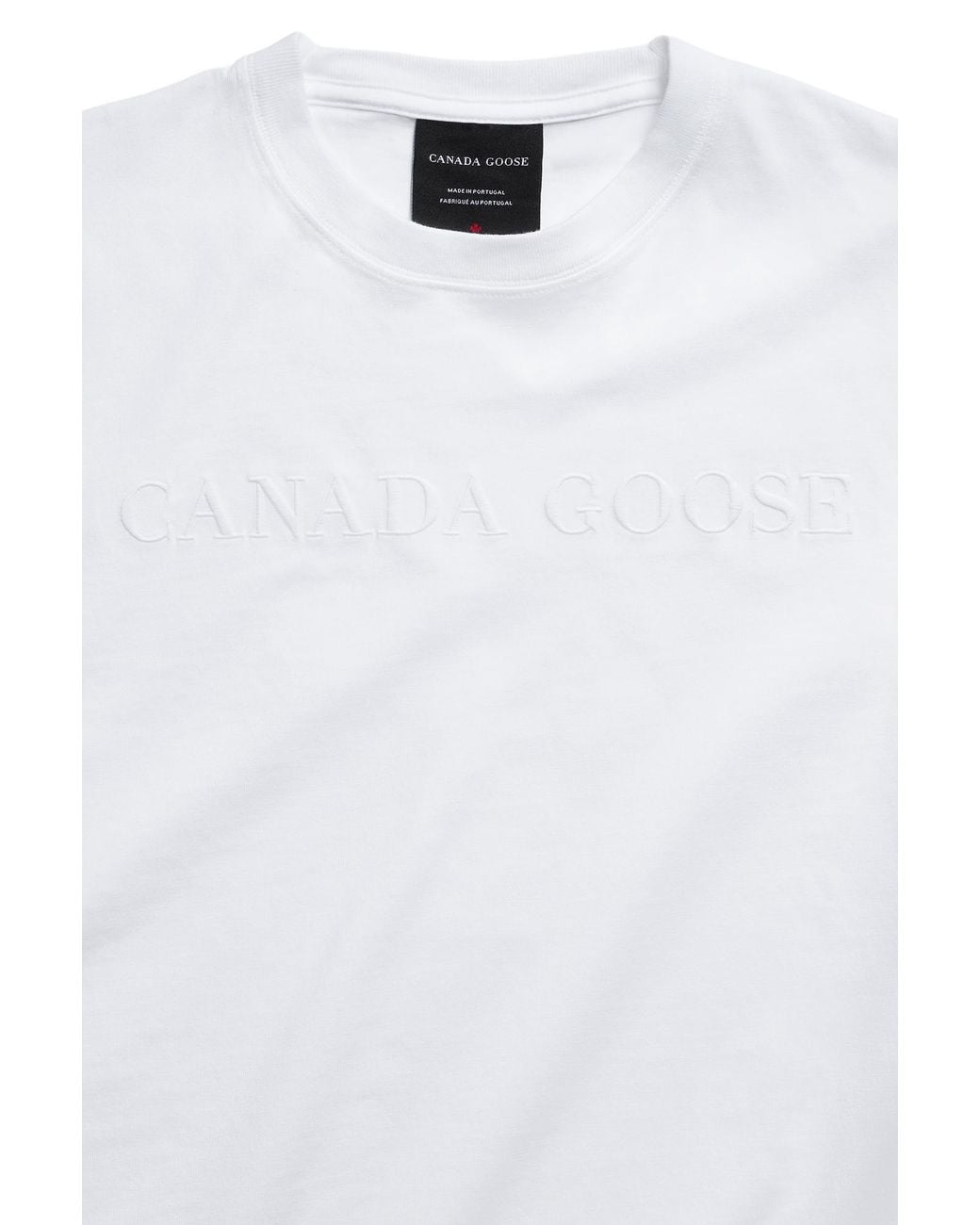 Canada Goose White Roam Embroidered T-Shirt