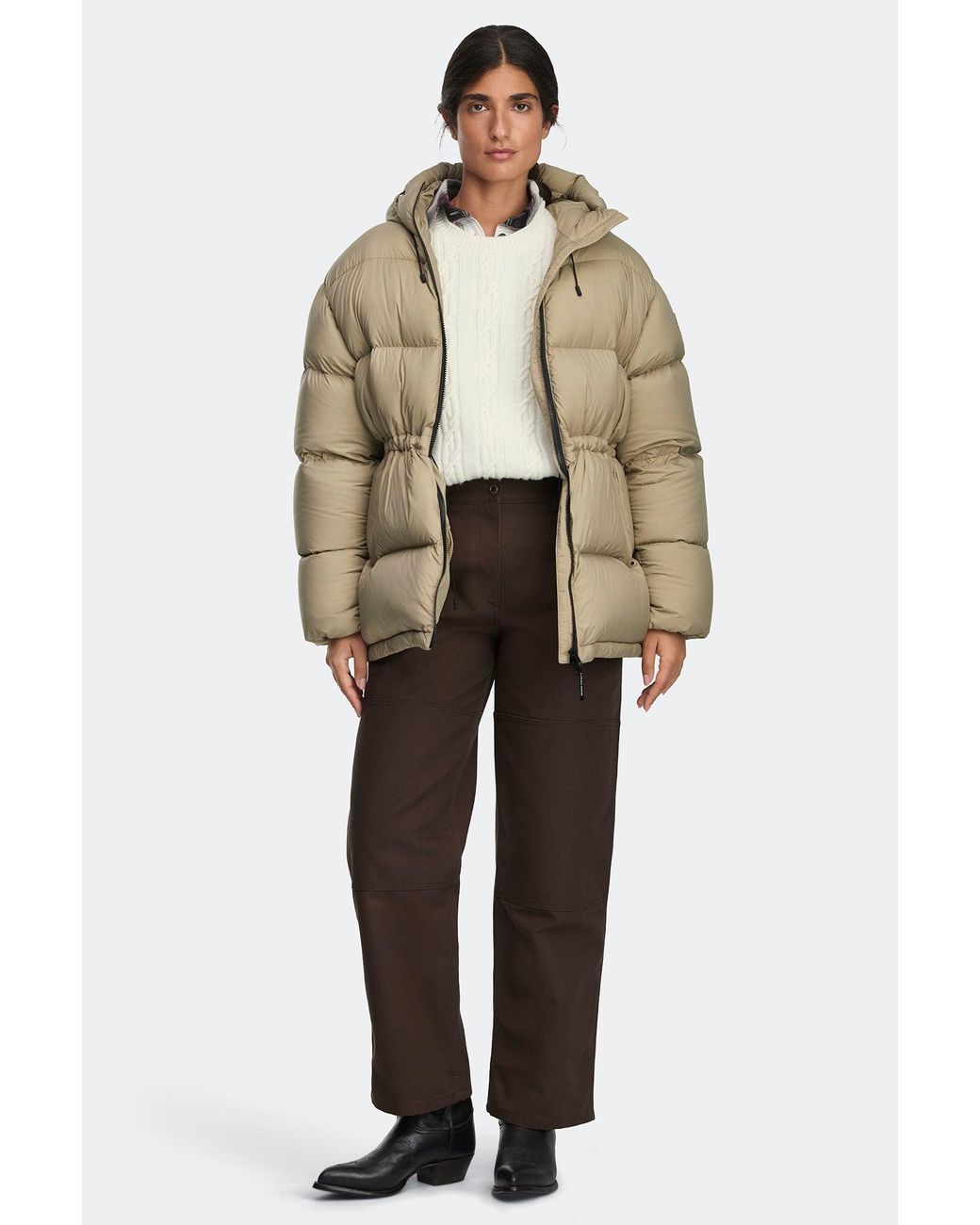 Canada Goose Natural Fallon Puffer Coat
