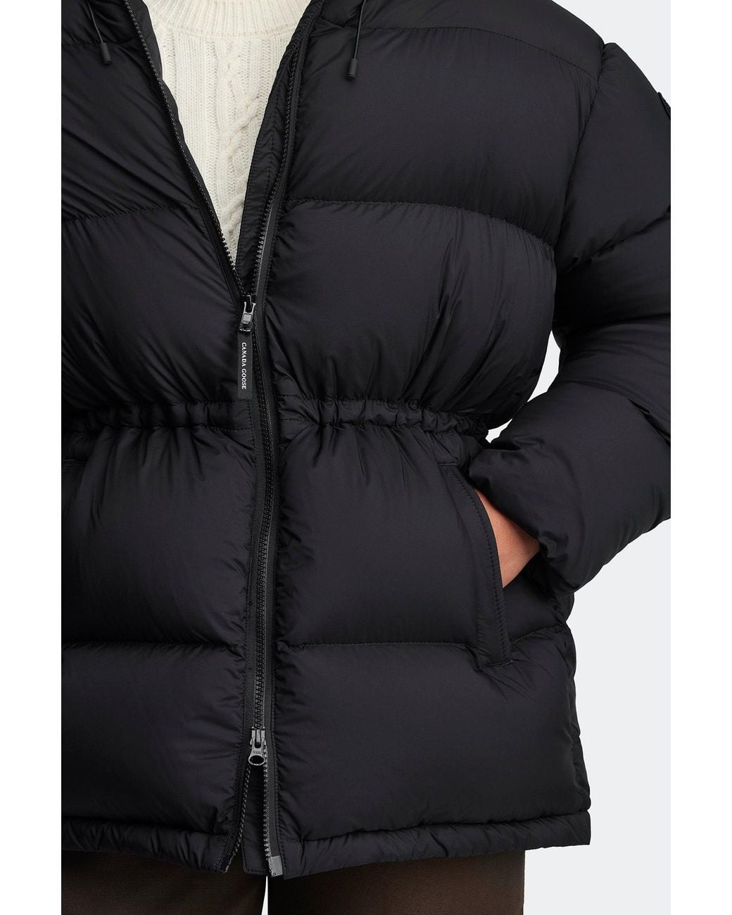 Canada Goose Black Fallon Puffer Coat