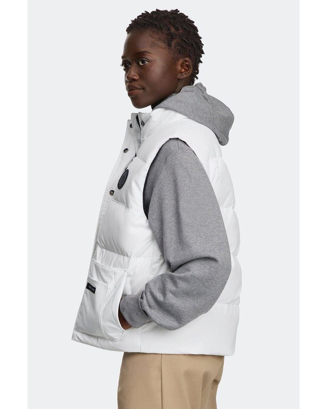 Canada Goose White Legacy Freestyle Vest Disc