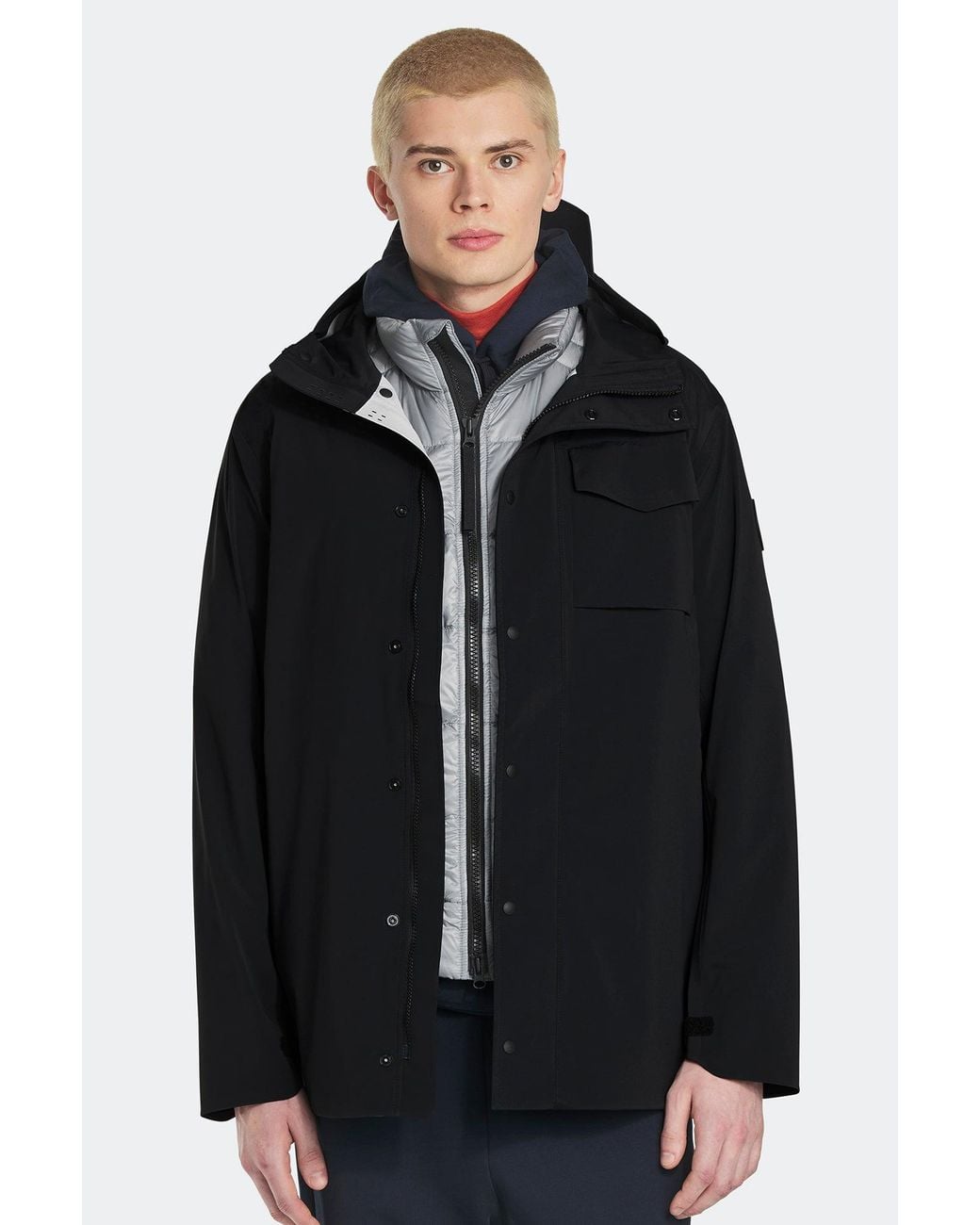 Canada Goose Black Nanaimo Rain Jacket Disc for men