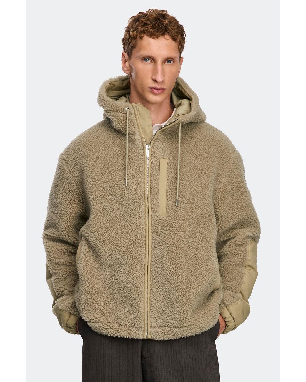Canada Goose Natural Harrier Full Zip Fleece Hoodie for men
