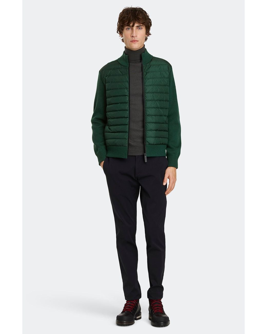 Canada Goose Green Hybridge Knit Jacket for men