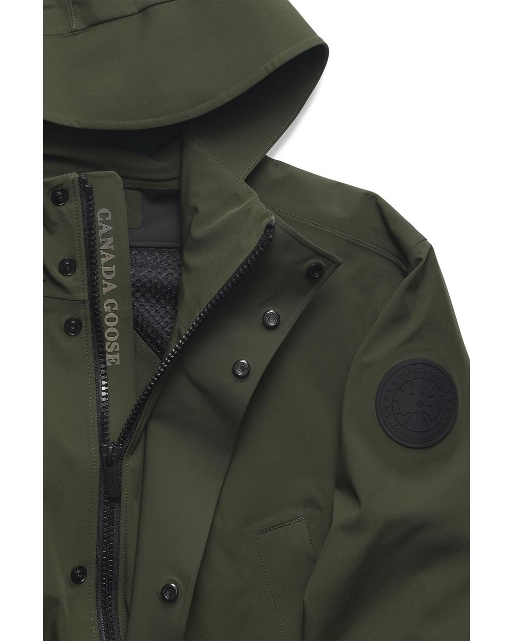 Canada Goose Green Barclay Rain Jacket Disc for men