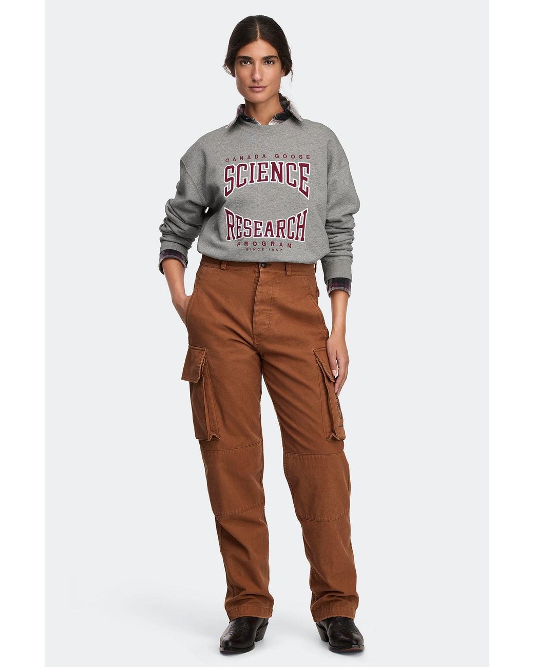 Canada Goose Gray Wander Science Research Sweatshirt