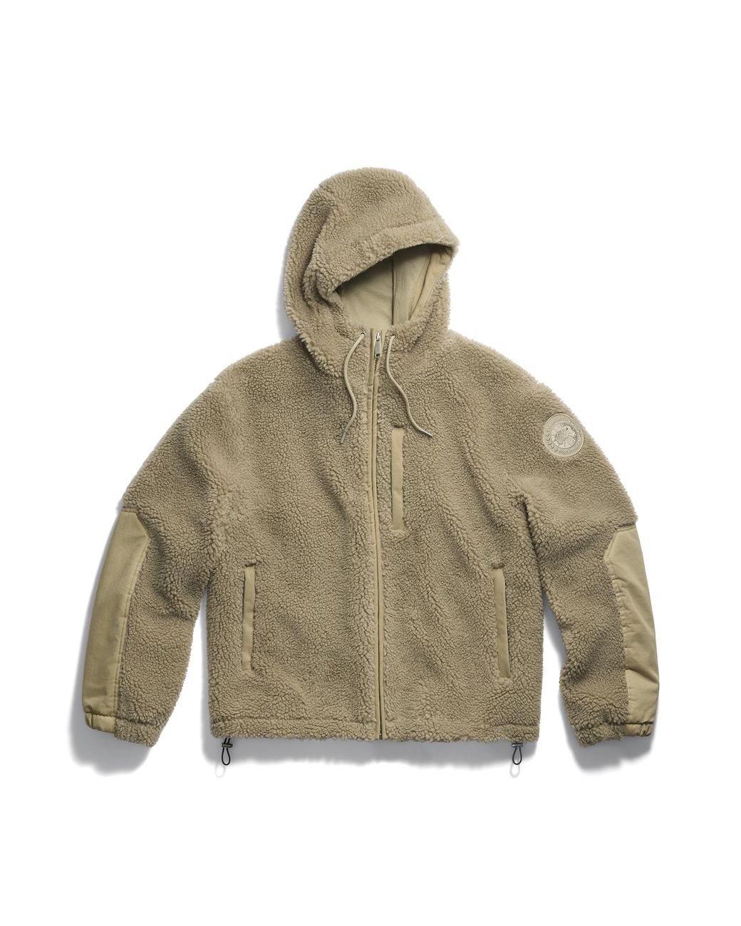 Canada Goose Natural Harrier Full Zip Fleece Hoodie for men