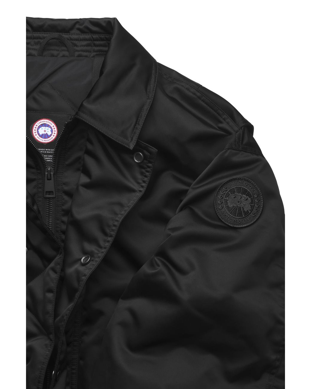 Canada Goose Black Seguin Aviator Bomber for men