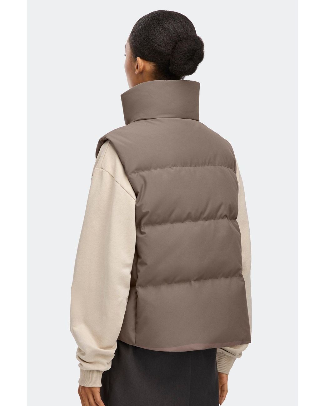 Canada Goose Brown Grandview Cropped Vest Tonal Disc
