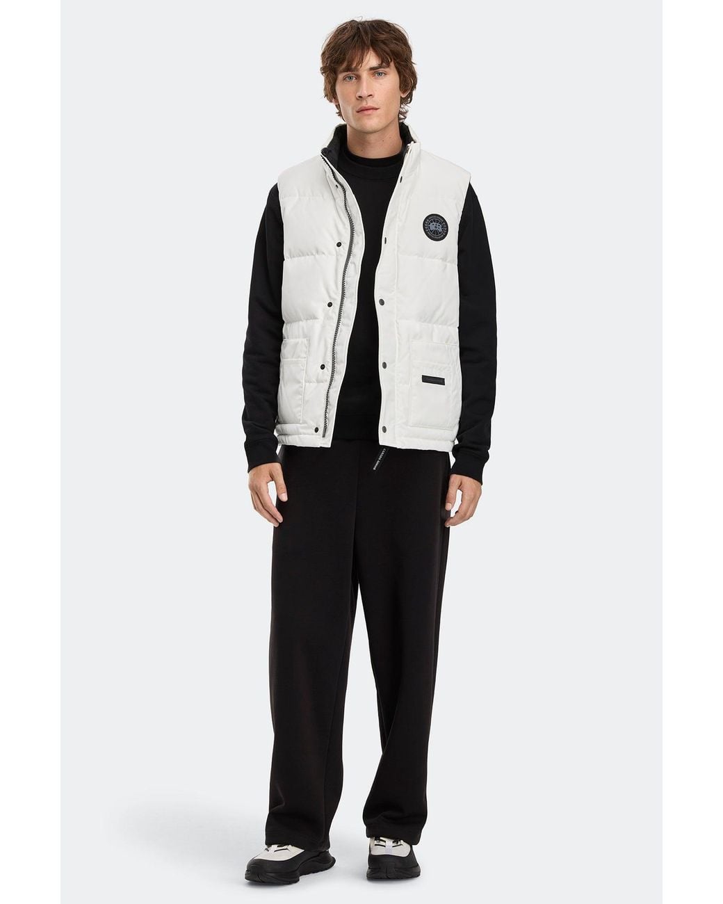 Canada Goose Black Freestyle Crew Vest Disc for men
