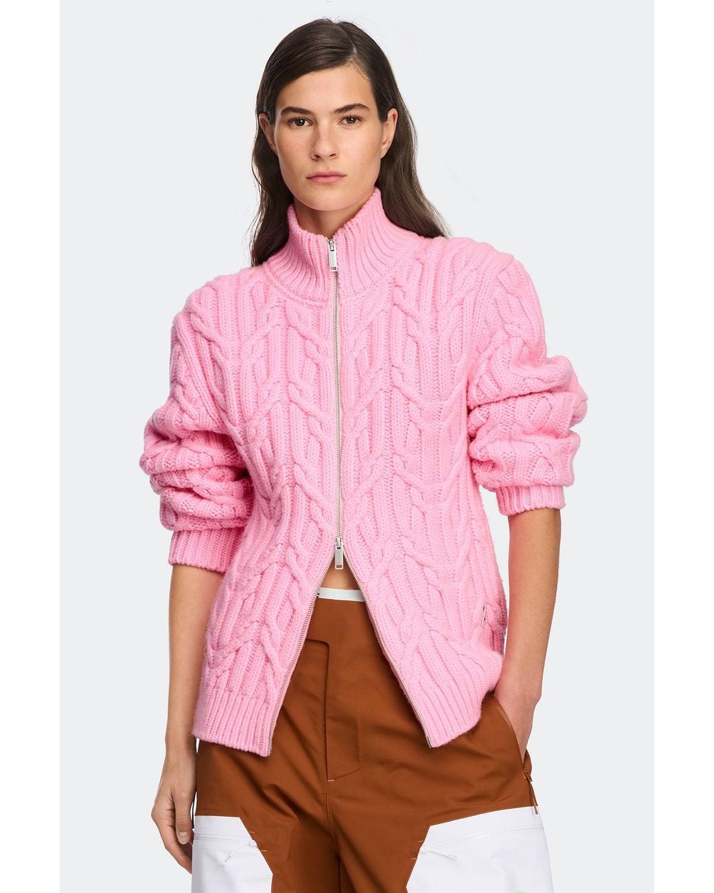 Canada Goose Pink Reese Full Zip Cardigan