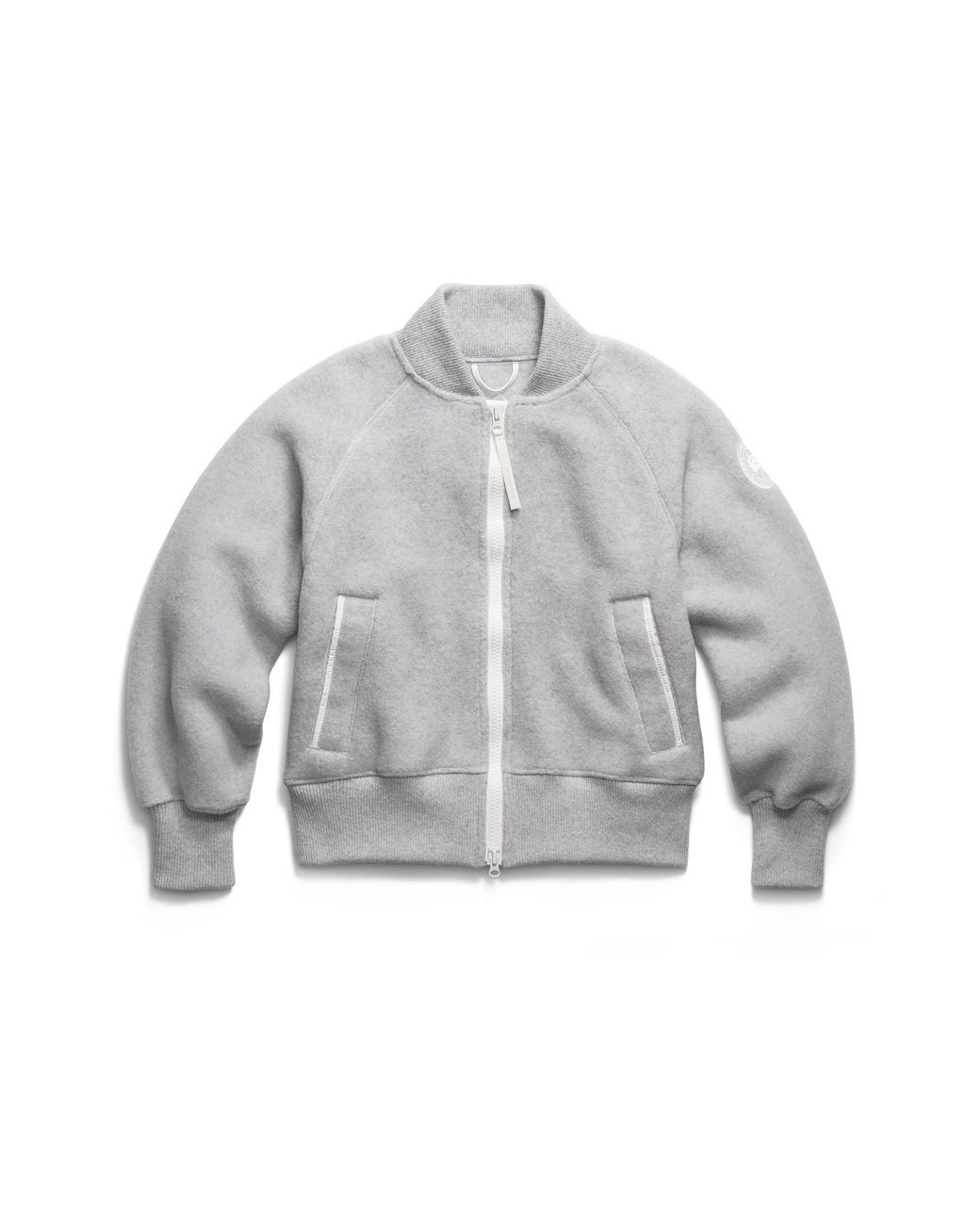 Canada Goose Gray Sierra Fleece Bomber Disc