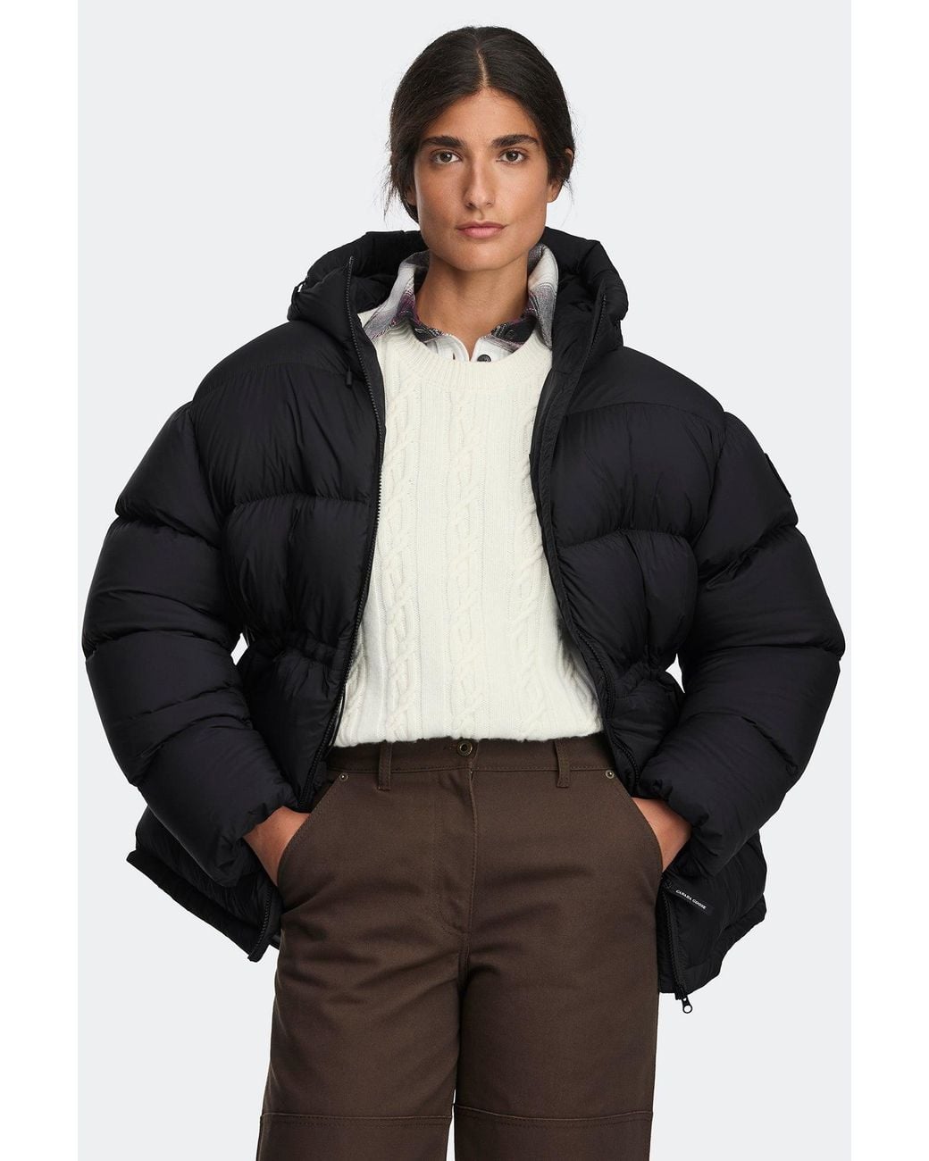 Canada Goose Black Fallon Puffer Coat