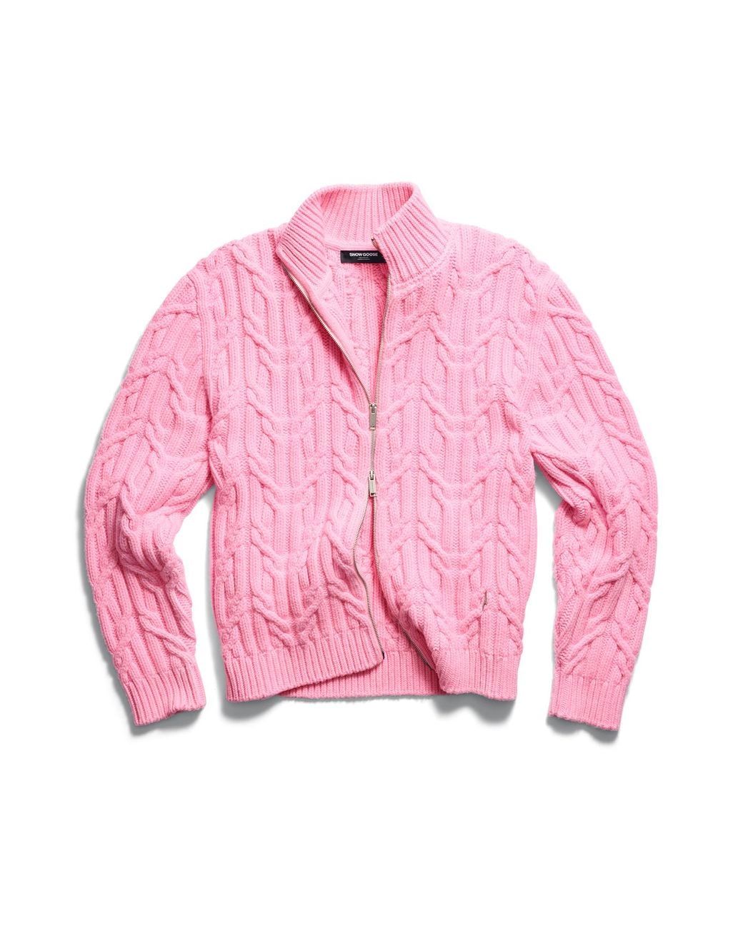 Canada Goose Pink Reese Full Zip Cardigan