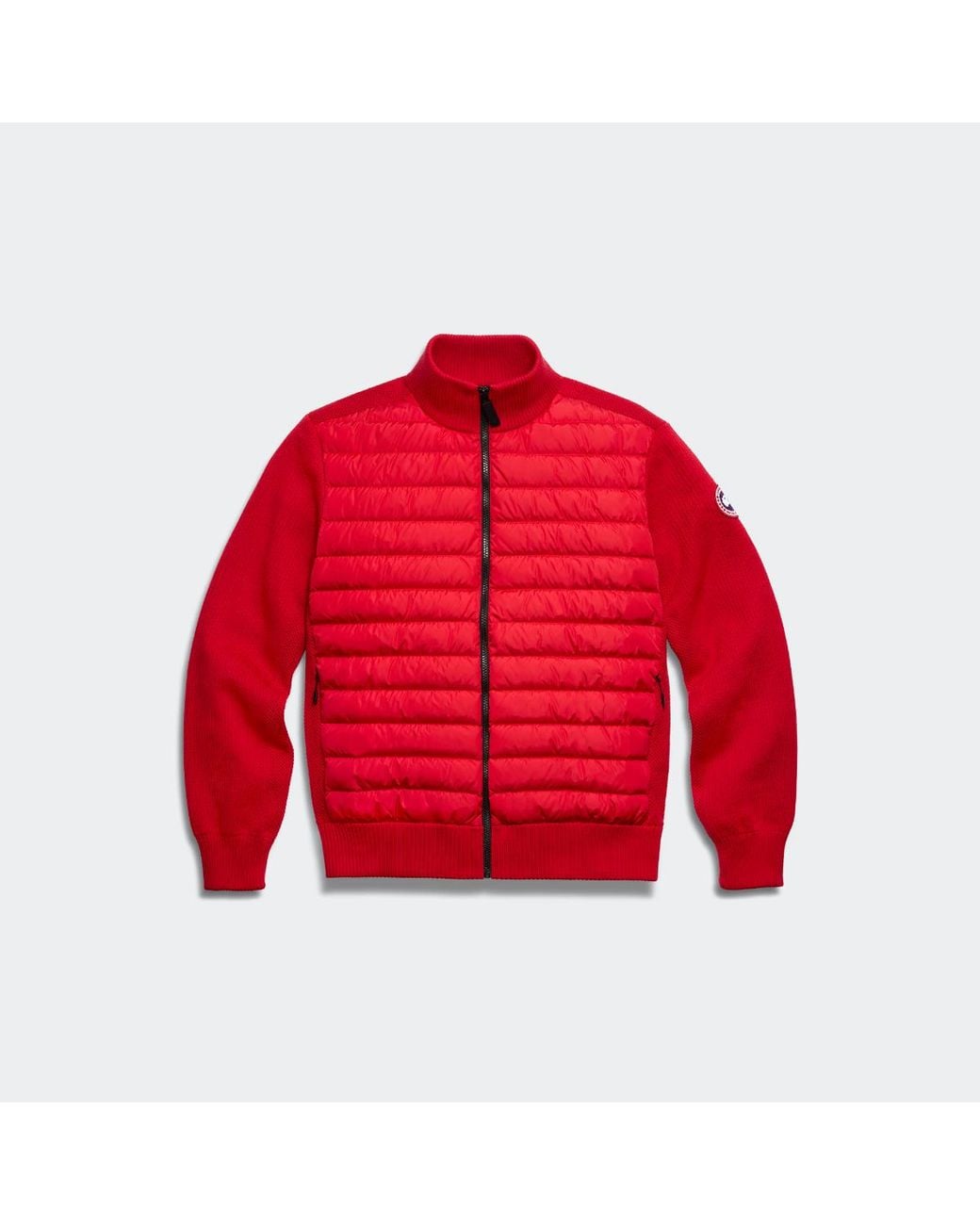 Canada Goose Red Hybridge Knit Jacket for men