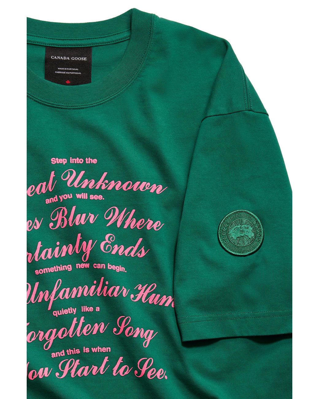 Canada Goose Green Novo Poem T-Shirt for men