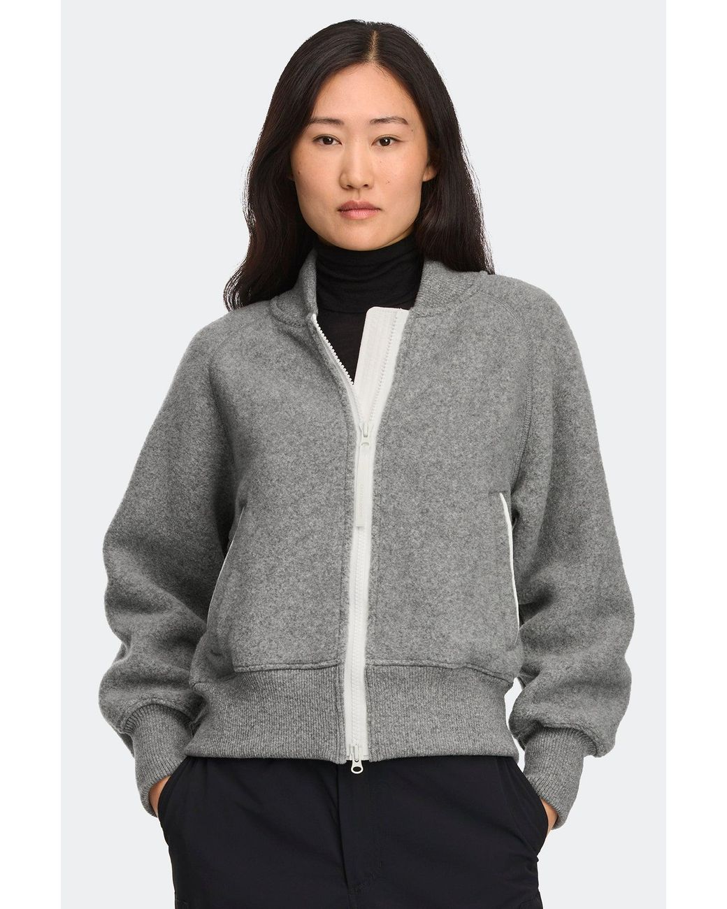 Canada Goose Black Sierra Fleece Bomber Disc