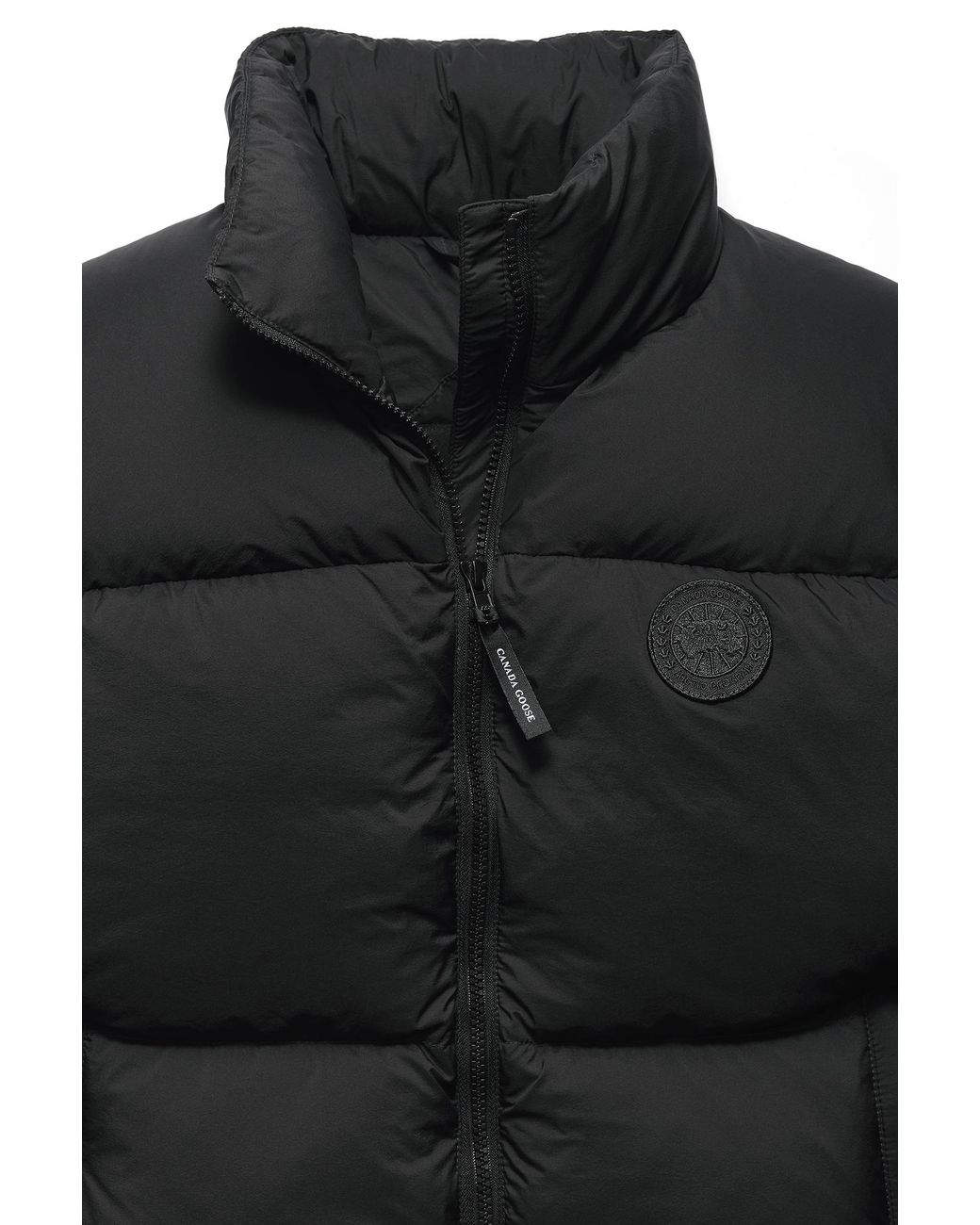 Canada Goose Black Fallon Puffer Vest Tonal Disc