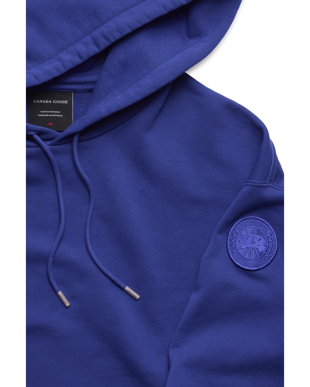 Canada Goose Blue Rove Hoodie Tonal Disc for men