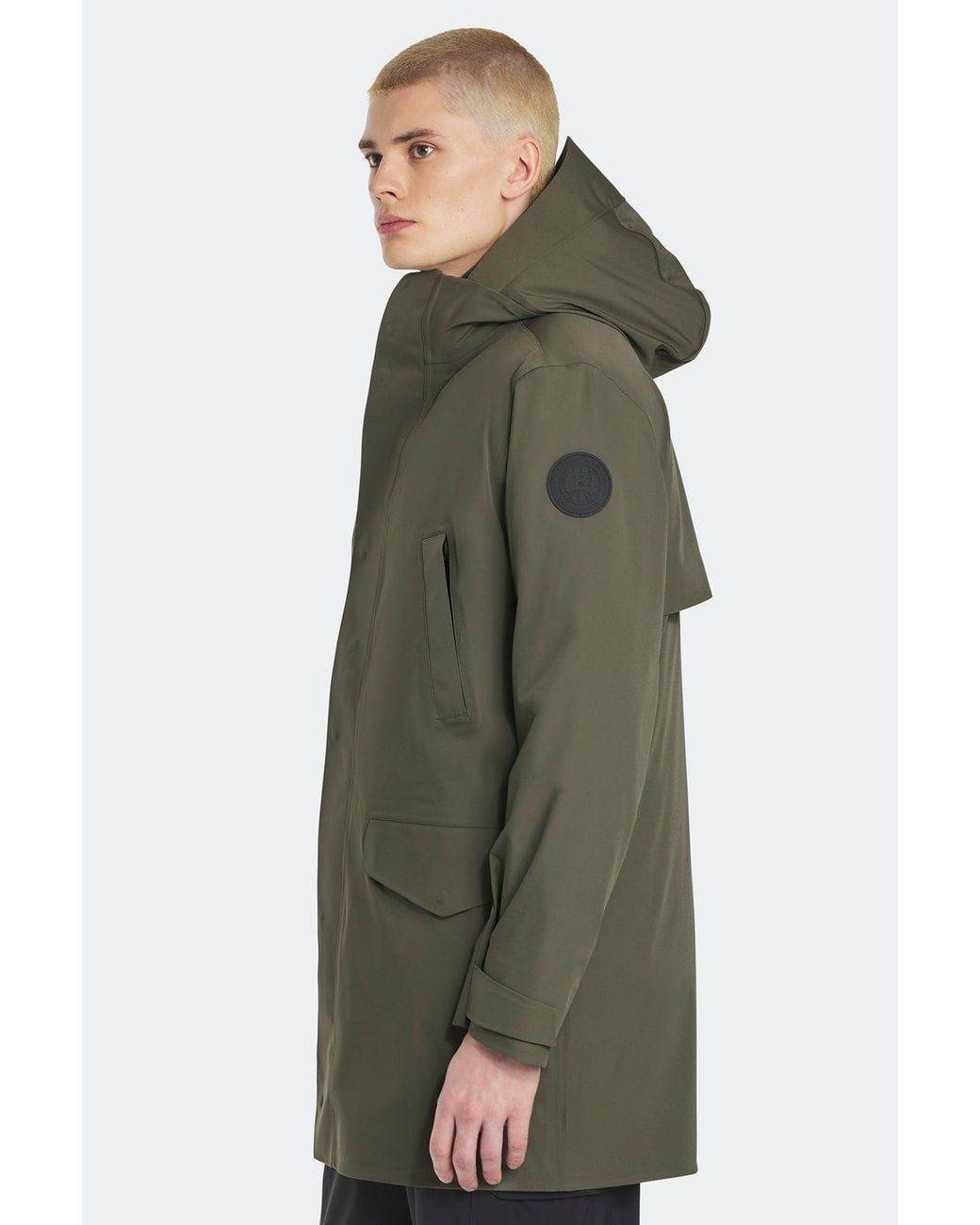 Canada Goose Green Barclay Rain Jacket Disc for men