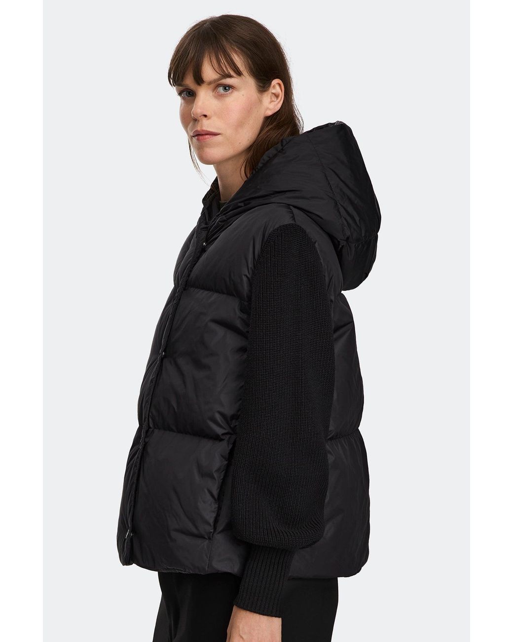 Canada Goose Black Hybridge Astoria Knit Hoodie