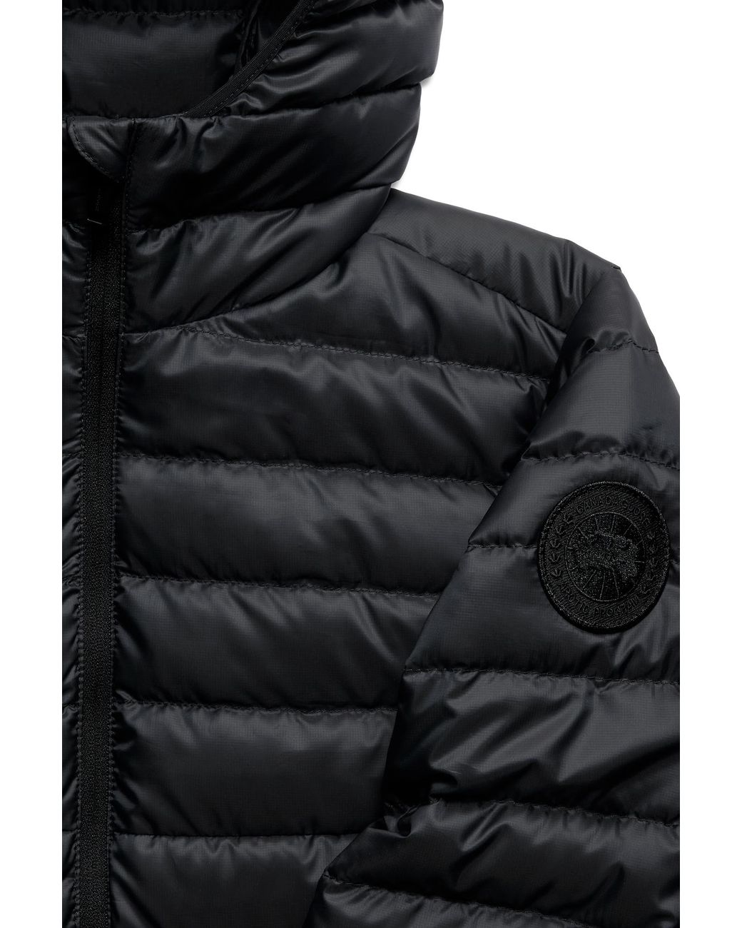 Canada Goose Black Aethera Hoodie Tonal Disc