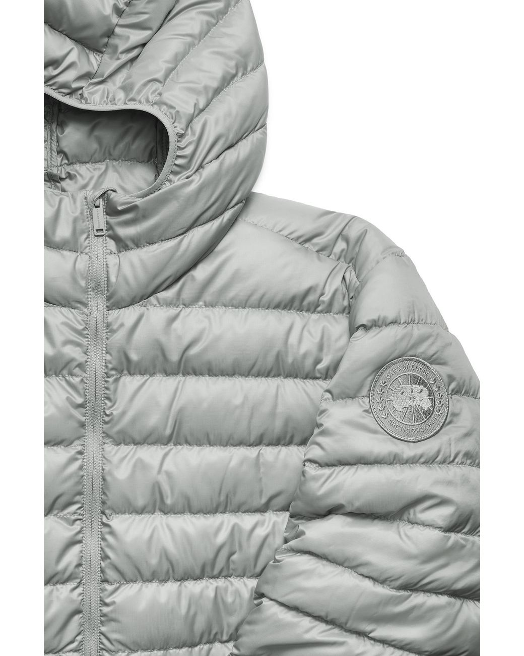 Canada Goose Gray Stratus Hoodie Tonal Disc for men