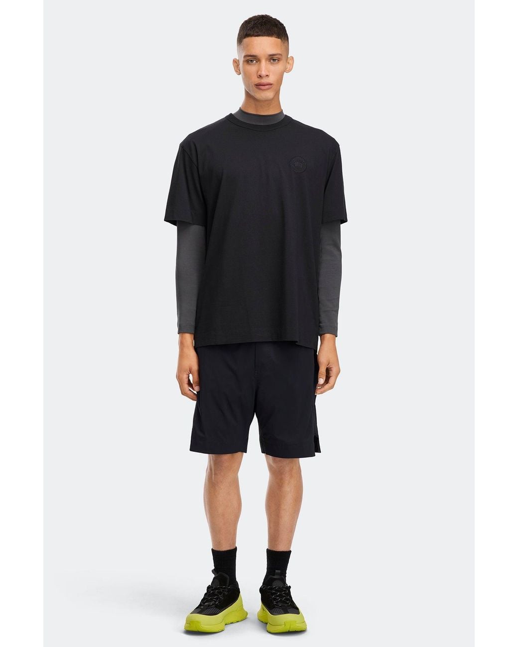 Canada Goose Black Gladstone Embroidered Relaxed T-Shirt for men