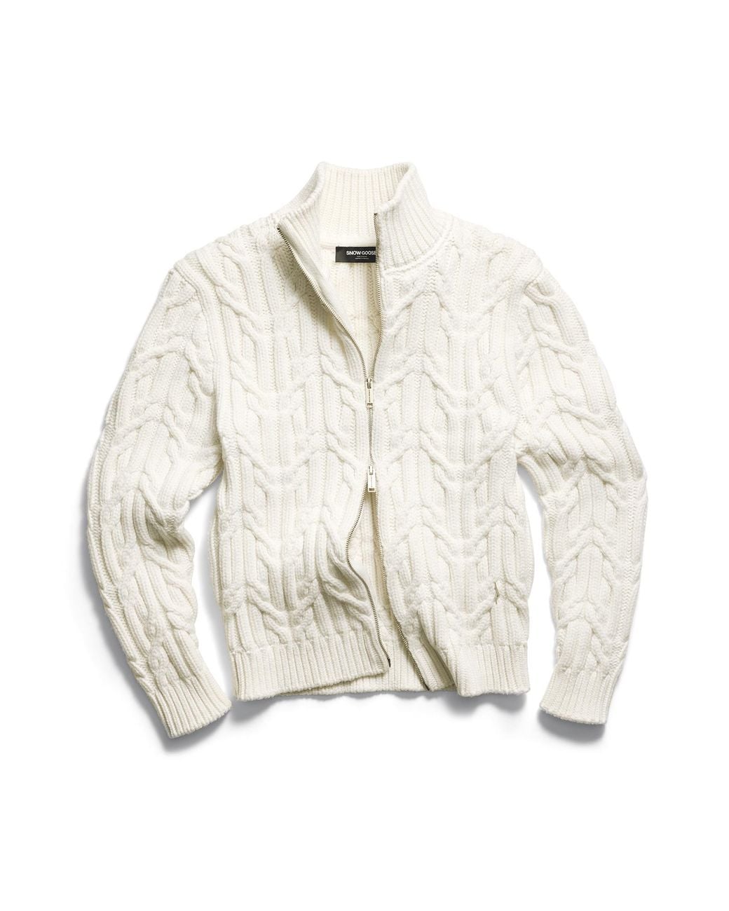 Canada Goose White Reese Full Zip Cardigan