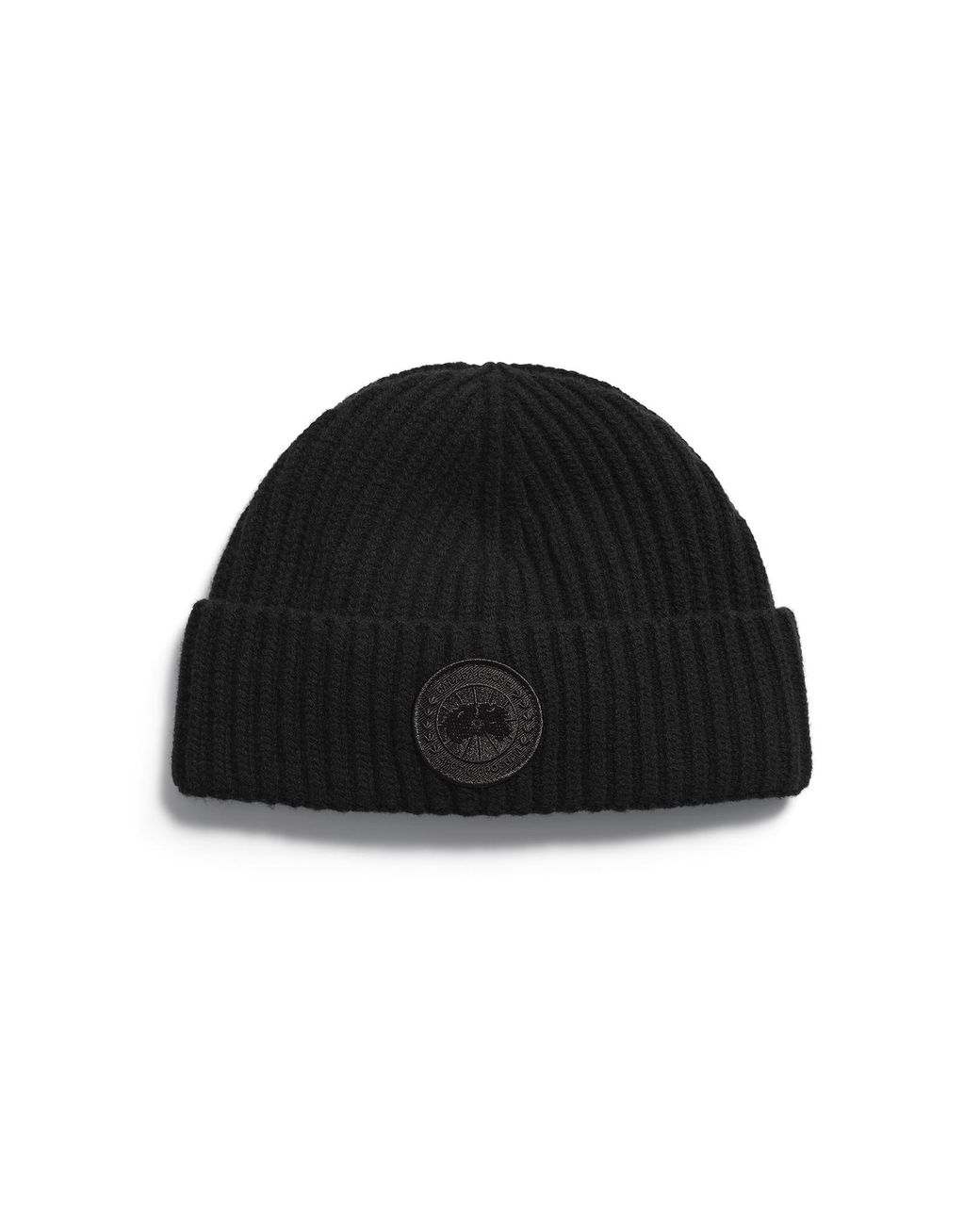 Canada Goose Black Cashmere Blend Rib Toque